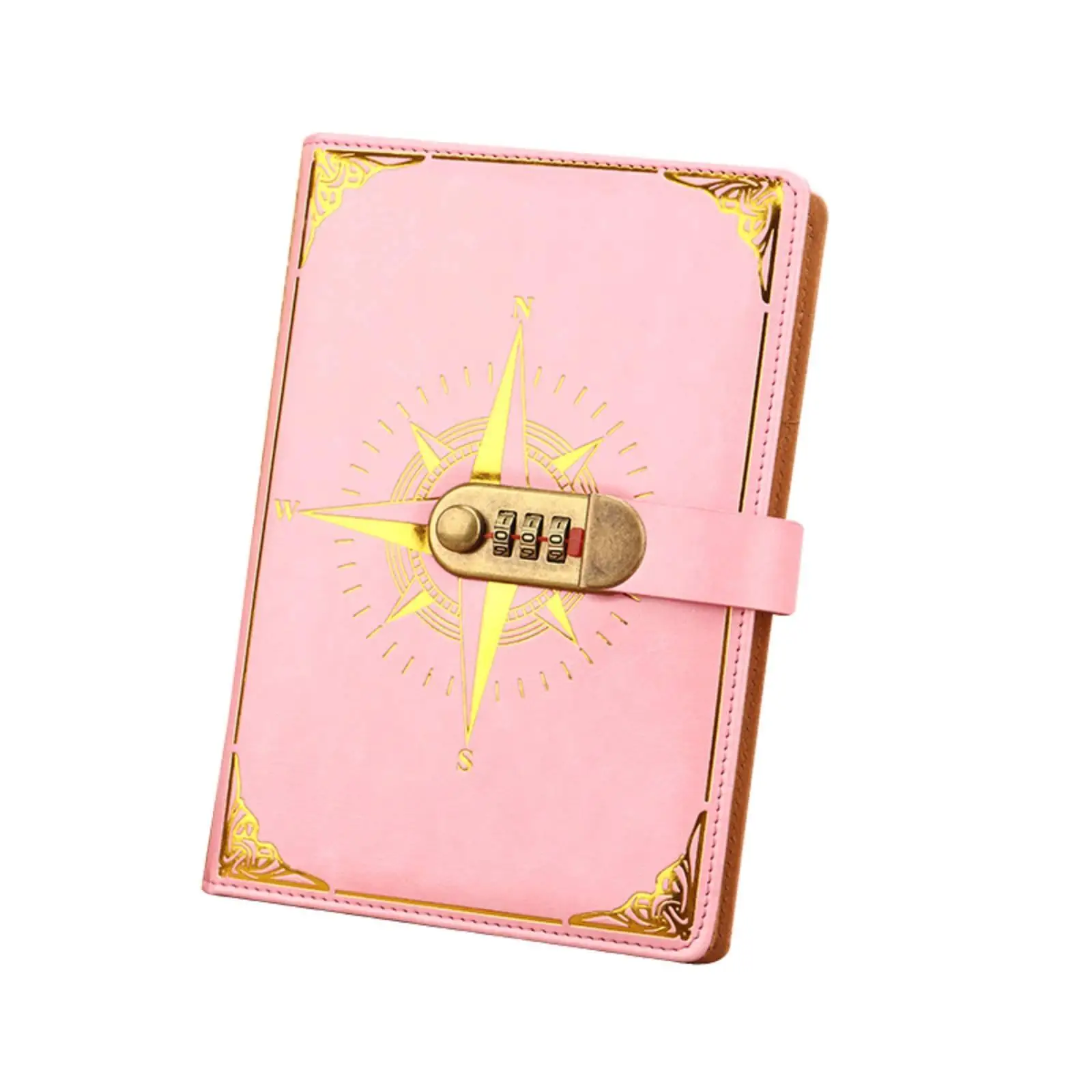 A5 Lockable Journal Notebook Antique Design Thick Paper 200 Pages Lined for Personal Privacy and Security