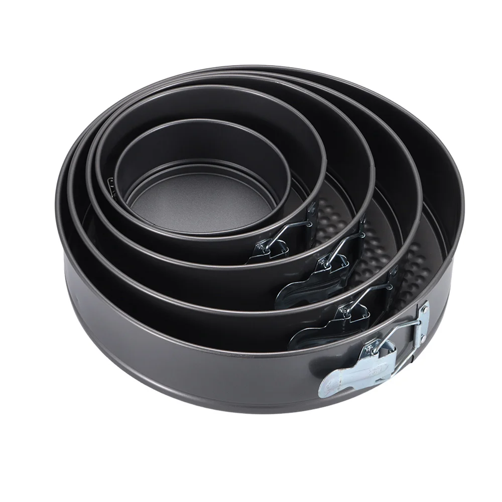 1Pcs Carbon Steel Baking Mould Non Stick with Removable Bottom Cake Baking Pan 12/16/20/24/28cm Leakproof Cake Mould Bakeware