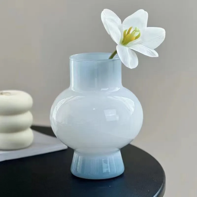 High value cream windshield vase light luxury high sense flower arrangement ornament decorative hydroponics