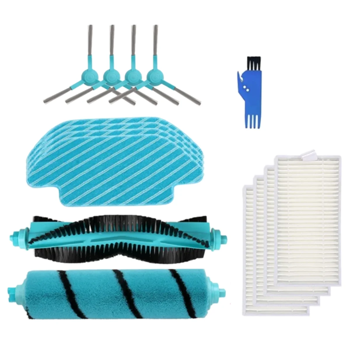 M17K para Cecotec Conga 4090 4490 4690 5090 5490 6090 piezas de Robot aspirador Cepillo Lateral principal filtro Hepa paño de mopa