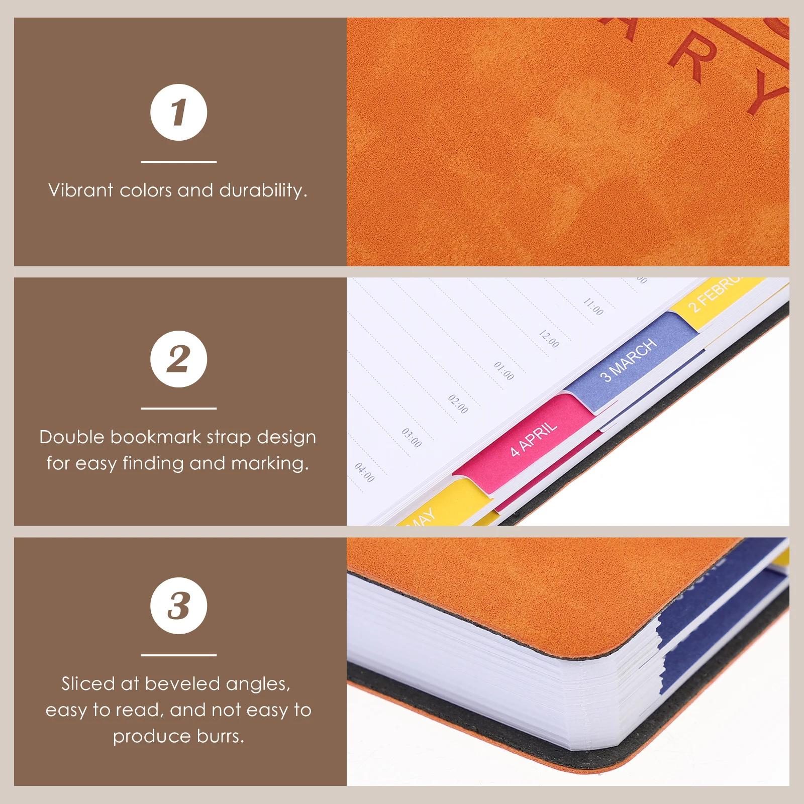 2023 مخطط يومي، مفكرة تقويم سنوية، تصميم بسيط للطلاب، المسافرين، عمال المكاتب، جدول محمول خفيف الوزن