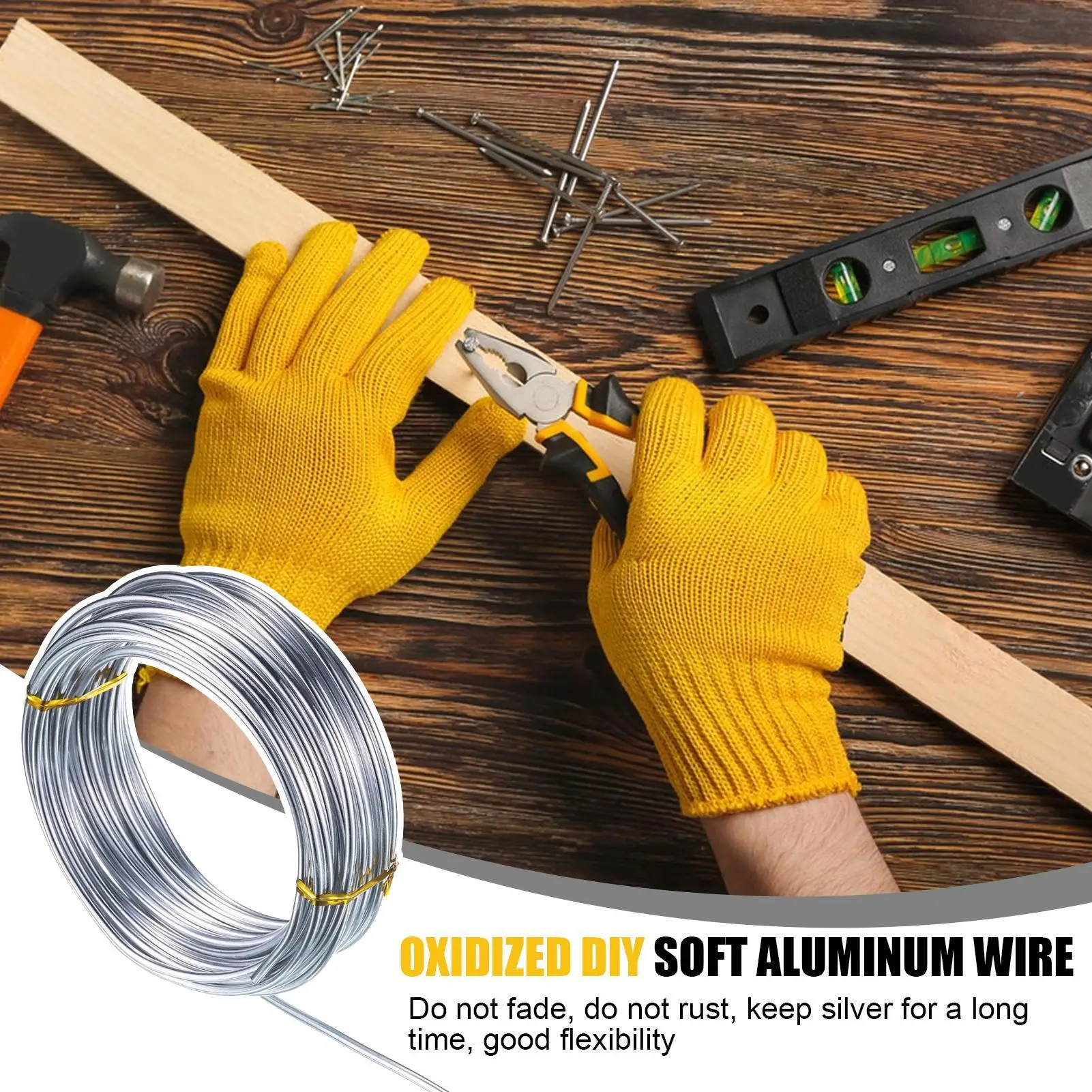 10m Flexible Aluminum Wire 1/1.5//2mm Anadized Aluminum Wire Soft DIY Jewelry Craft Versatile Painted Aluminium Metal Wire