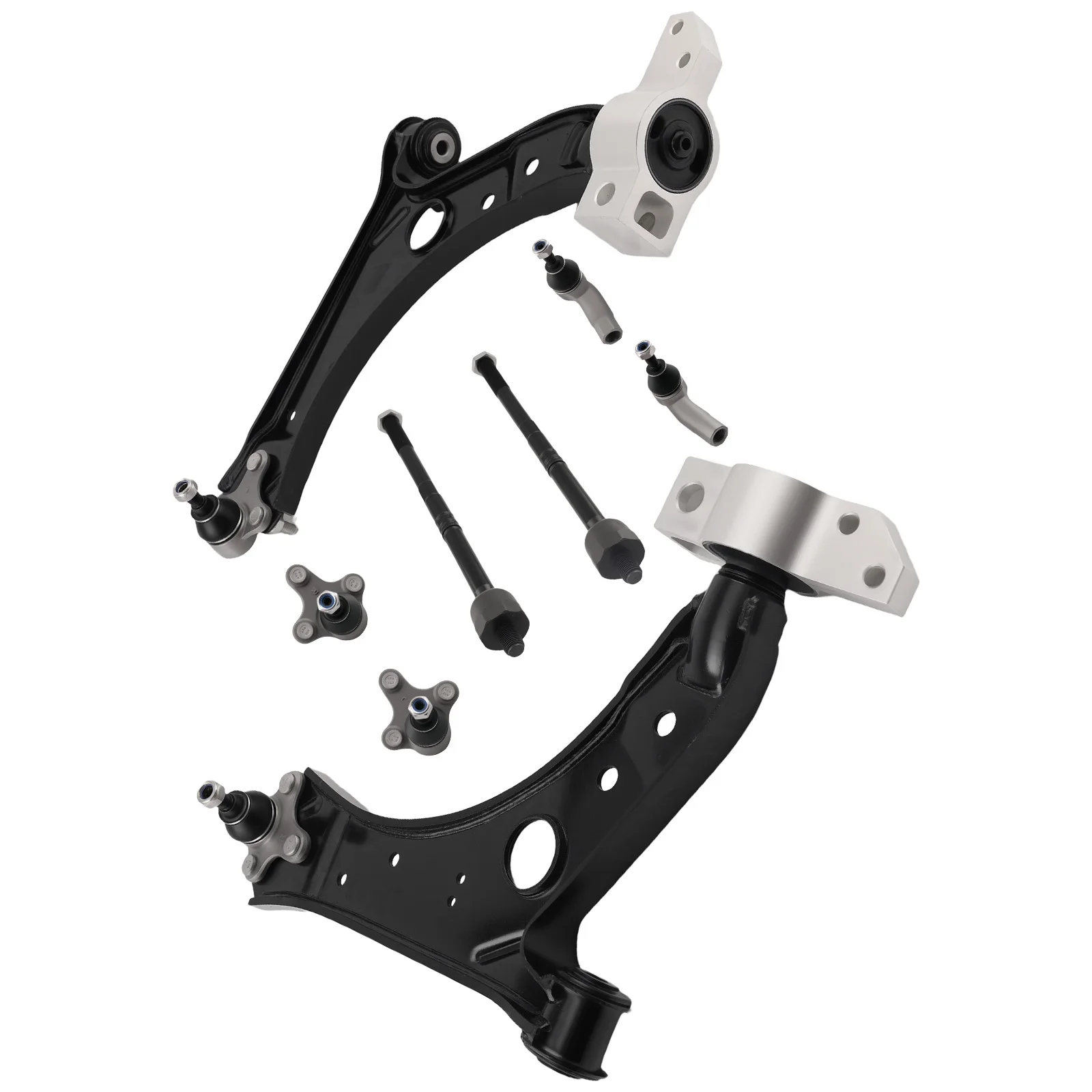 

Suspension Kit Front Lower Control Arm Tie Rod End for Jetta Golf Eos GTI Rabbit