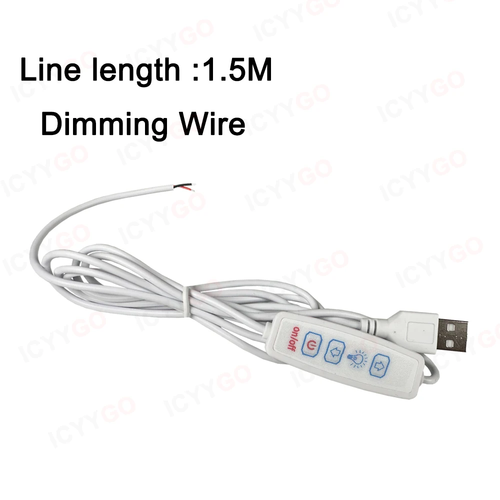 DC5V 3W 5W 10W USB LED Chip RGB Panel Switch, USB Power Cable, PCB Board Light Source Board Accessories