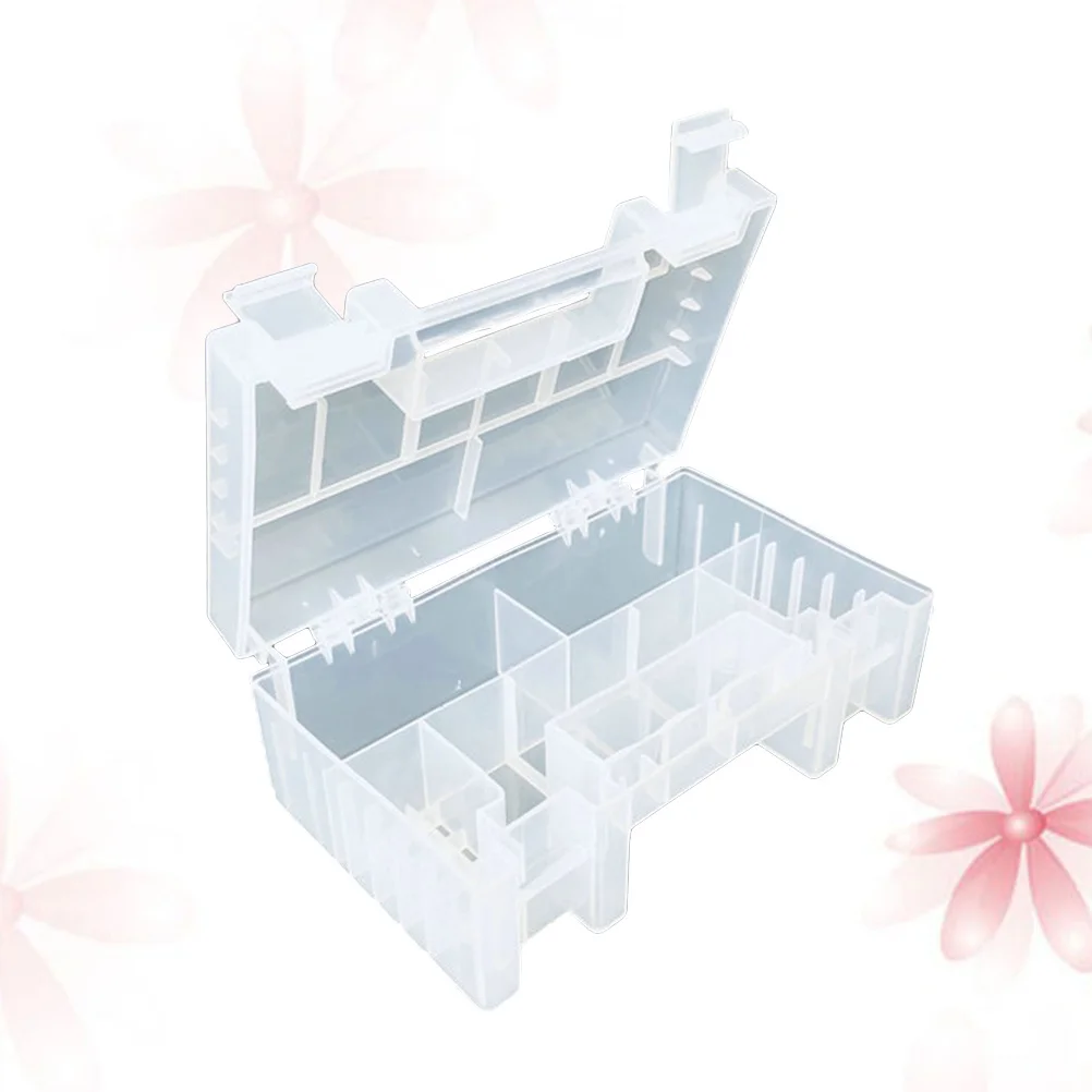 

Storage Box Multifunctional Plastic Transparent Holder for 18650 Batteries Prevents Rolling Short Circuit
