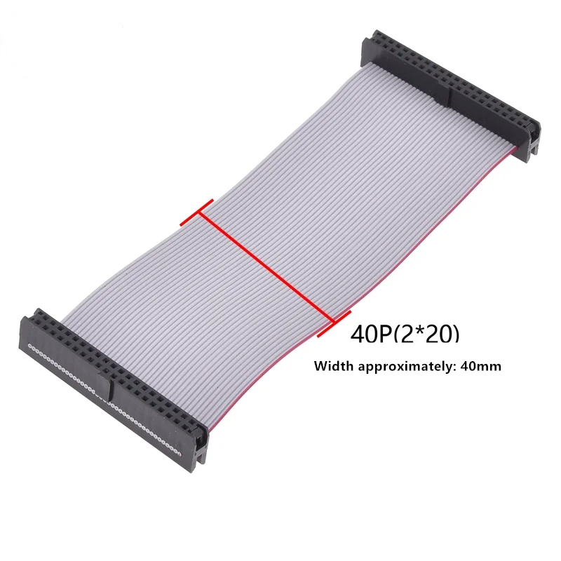 FC2.0 Graues Bandkabel JTAG 10cm-1m Doppelkopf-Download 1,0mm Leitungsabstand IDC-Leitung 6P-60P Gleiche Richtung für Elektronik – Detail 17