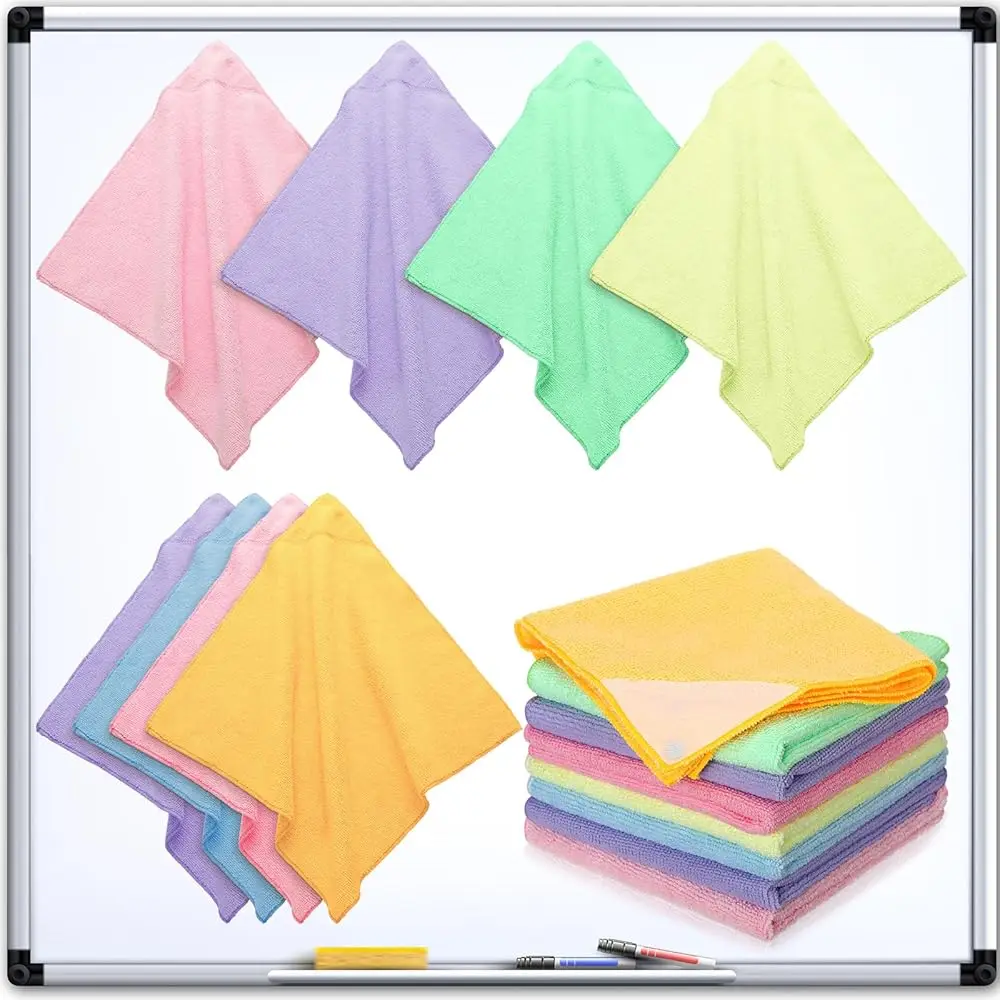 

Набор из 8 магнитных салфеток-ластиков для белых досок, совместимых с большинством маркерных досок, многоразовые, из микрофибры