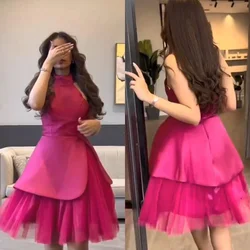Customized es Simple Exquisite High Collar A-line Tulle S Formal Occasion Gown vtidos de noche elegant para mujer 2023