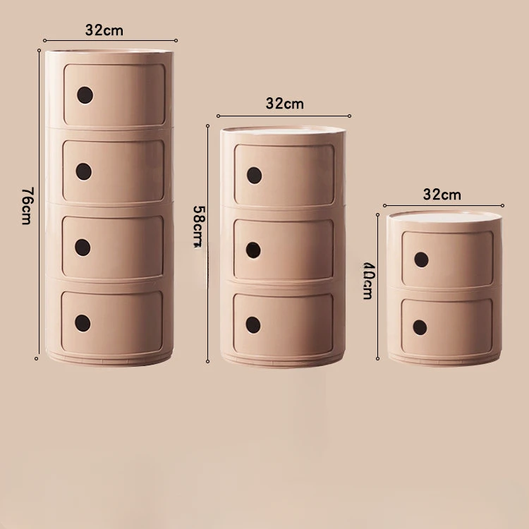 Nightstand Cylindrical Locker Mini Nordic Modern Storage Cabinet Creative Living Room Sofa Bedroom Furniture