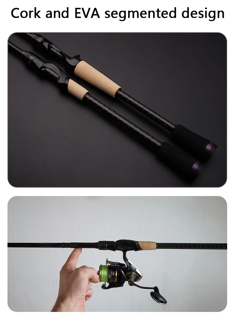 PURELURE SHARPEN Travel Soft Lure Long Spinning and Casting XF/MF Action Rods FUJI Components Bass Pike Rod Angelrutenrolle – Detail 15