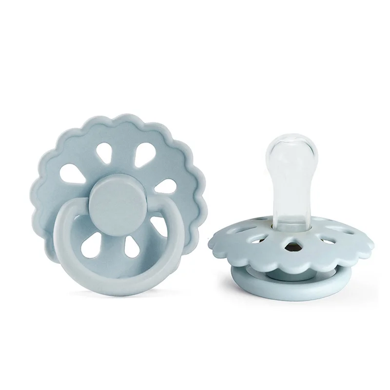 AS96-الطفل المطاط الطبيعي (6-18) زهرة فائقة النعومة من اللاتكس الطبيعي تقليد حليب الثدي النوم حديثي الولادة