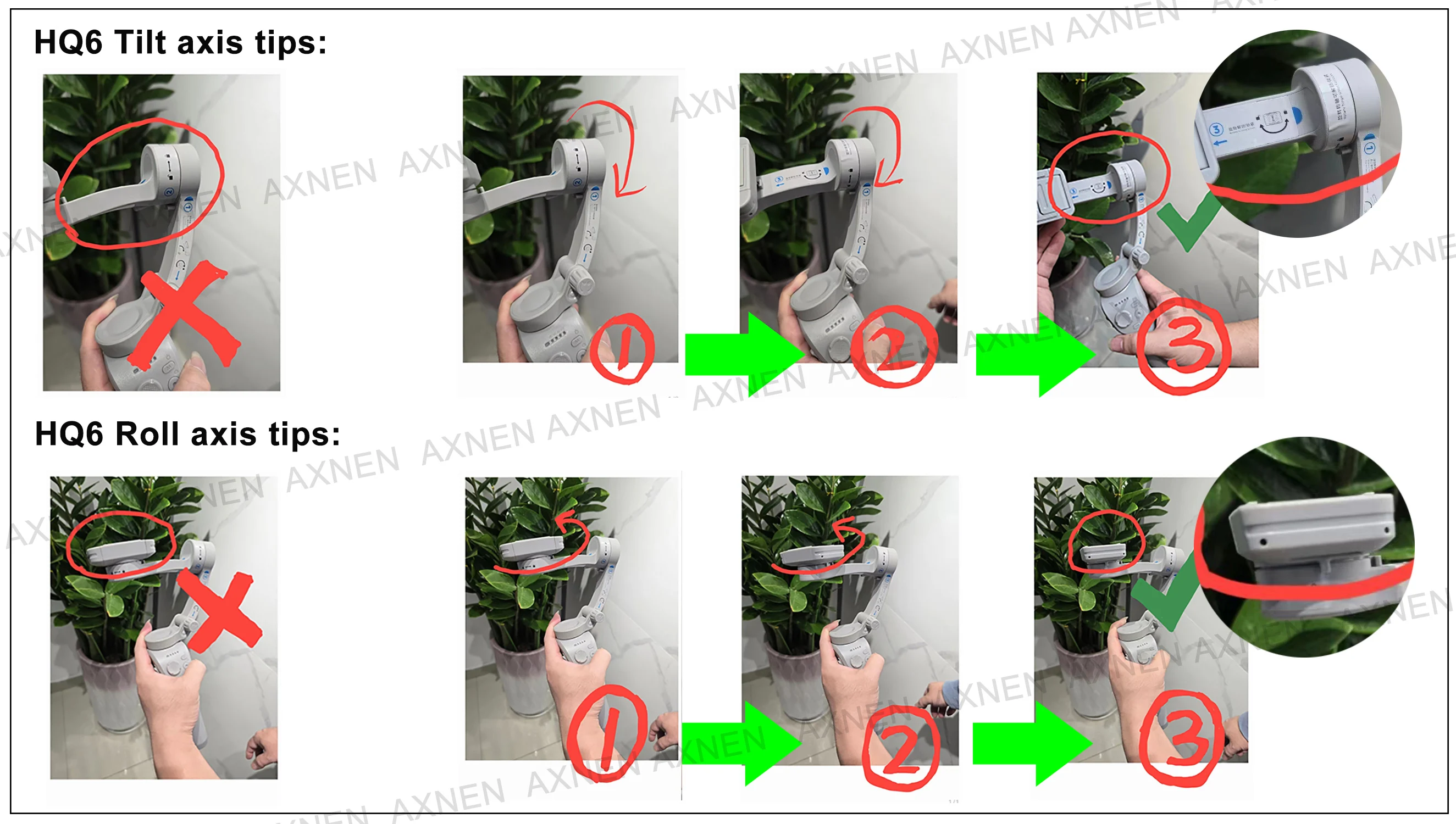 3-Achsen-Handstabilisator mit Zoomfunktion, Aufhelllicht, Bildstabilisierung für Smartphones, unterstützt Gesichtserkennung_voghion.com