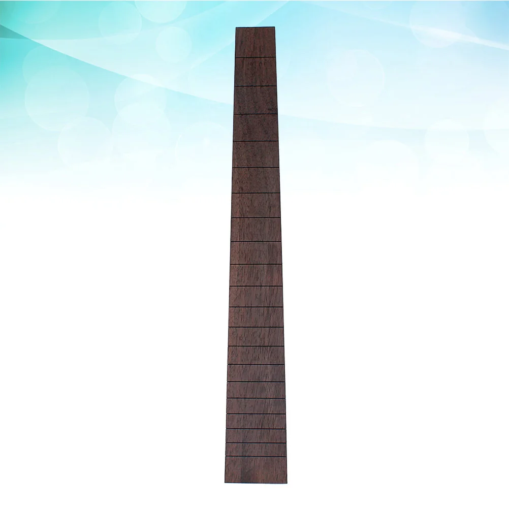 GSD113 20 Frets Semi-finished Rosewood Guitar Fingerboard Fretboard Blank Plate for Guitar Bass (Coffee)