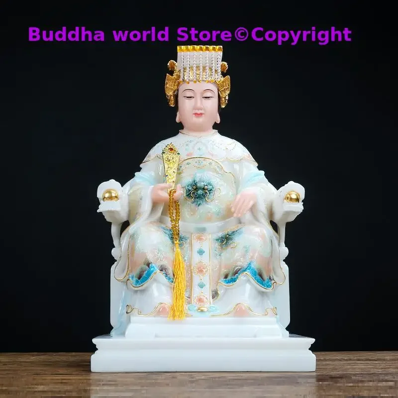 40cm Wholesale Buddhism figure Goddess Matsu MAZU Guanyin God buddha Asia HOME protection Propitious Prosperity FENG SHUI statue