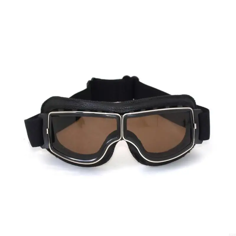M76E Daily Motorradbrille mit Retro-Riemen, geeignet für den Helmgebrauch Freien – Detail 10