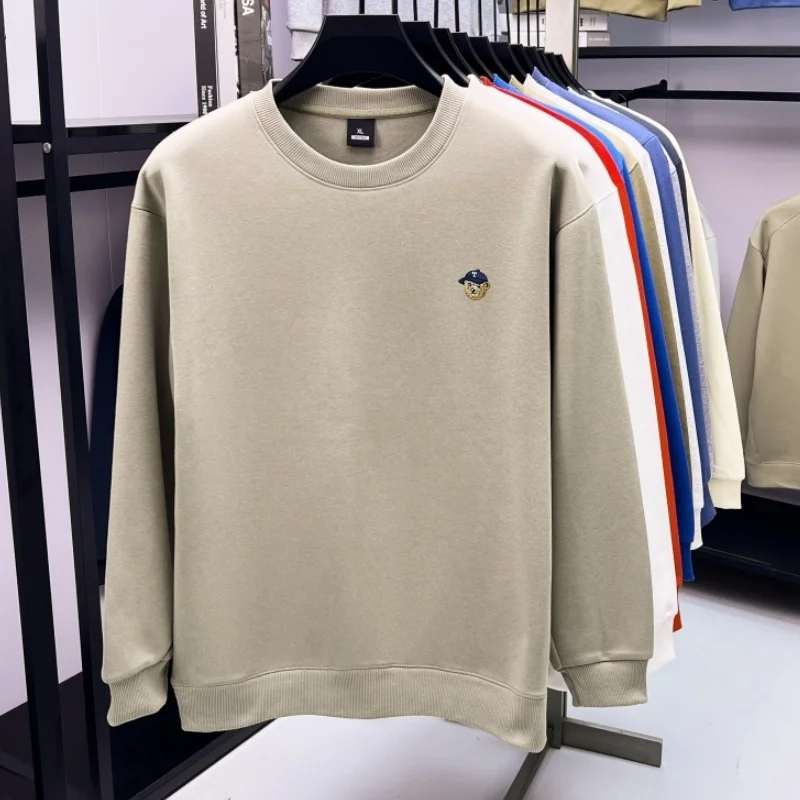 Hochwertiger neuer Trend: Herren-Sweatshirt mit Rundhalsausschnitt, leichte Luxusmarke, Herbst/Winter, weich, bequem, modisch, exquisite Stickerei, Pullover – Detail 11