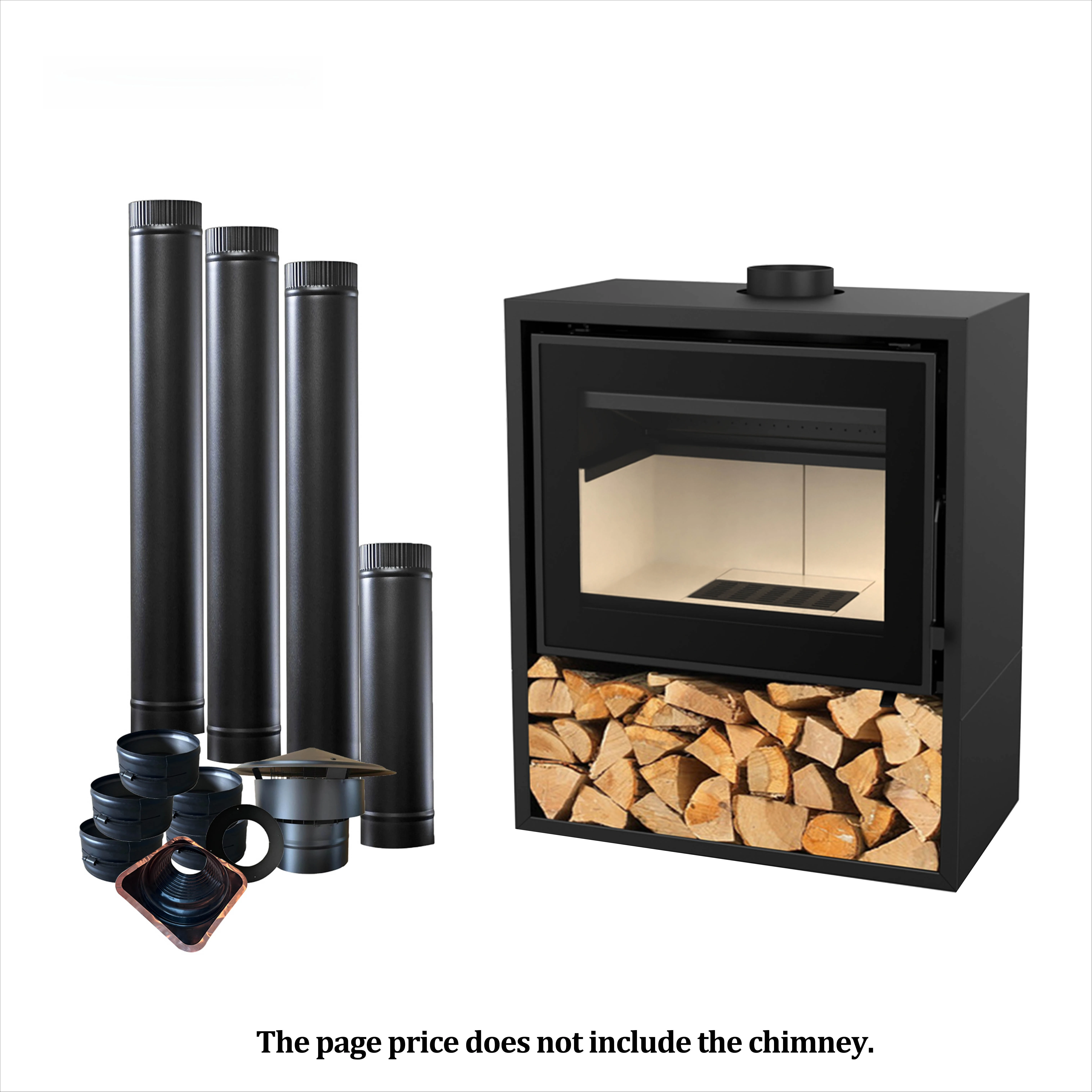 

11.8KW Minimalism Style Modern Eco-friendly Poeles Au Bois Fireplace Indoor Wood Burning Stove Wood Stove for Villa Apartment