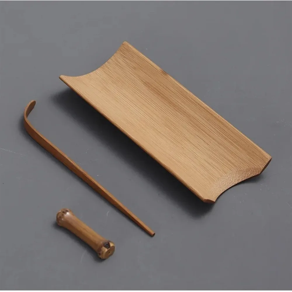 New Handmade Natural Bamboo Tea Scoop High Quality Chinese Style Kung Fu Tea Set Chahe Cha Ze Tea Needle Tea Accessories