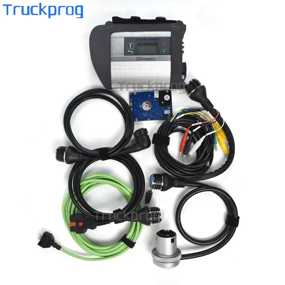 Full Chip SD Connect C4 Compact 4 Star For benz c4 Diagnostic Tool Xentry DAS Car Truck diagnostic tool SD C4 Wifi (12V+24V)