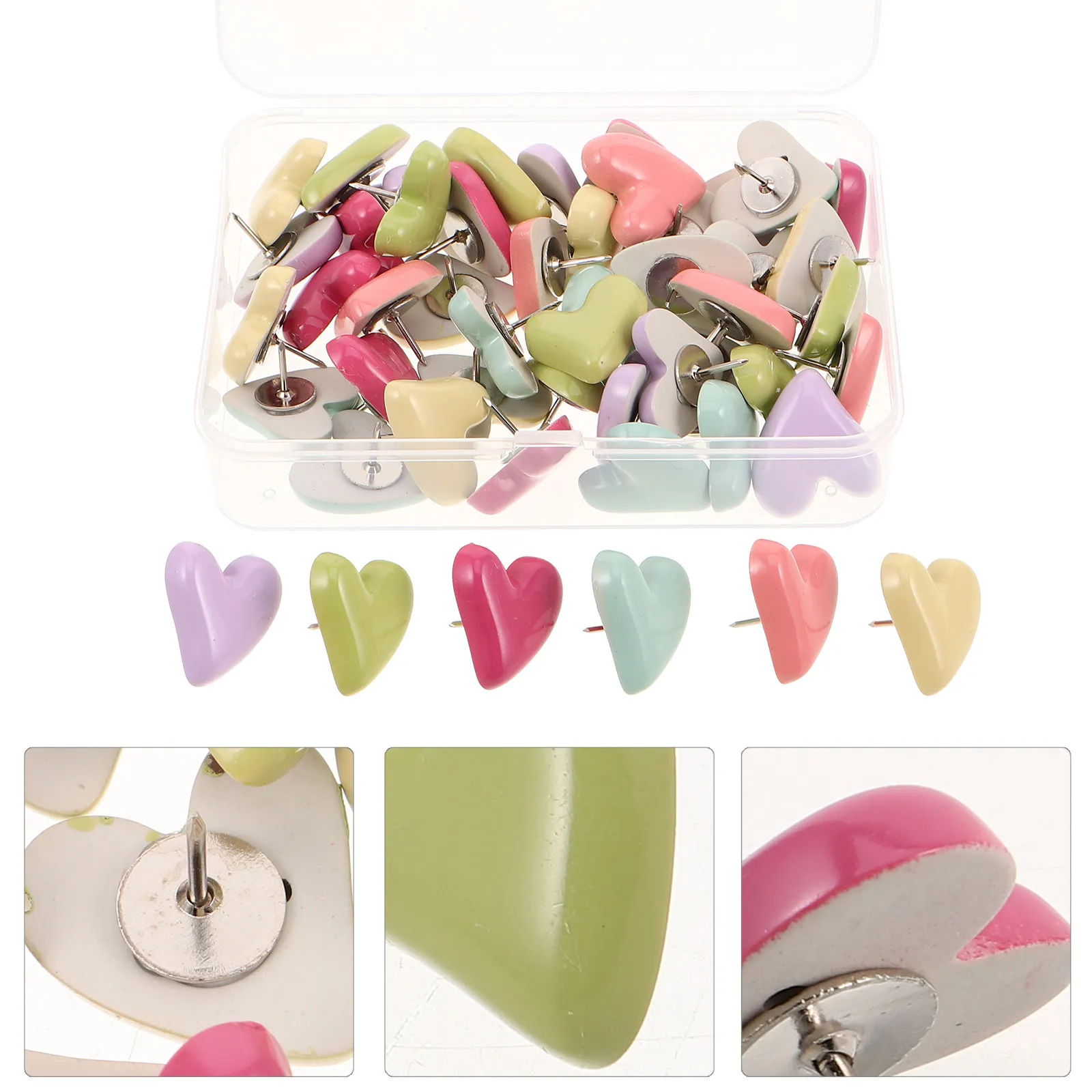 58 Pcs Home Decor Creative Push Pin Thumbtacks Hanging Picture Tool Corkboard Pins
