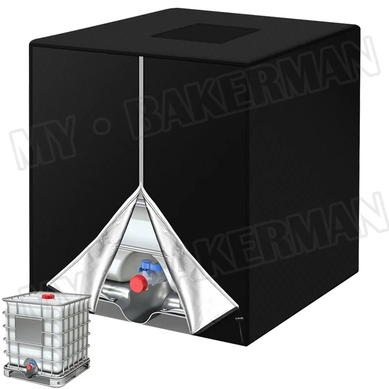 1000L bucket cover dust cover IBC water tank ton bucket cover protective cover water tank cover 210D Oxford cloth sun protection