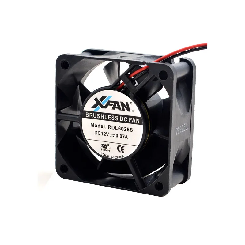 NEW ORIGINAL RDL6025S 12V 0.07A 6CM 6025 60*60*25mm COOLING FAN RADIATOR