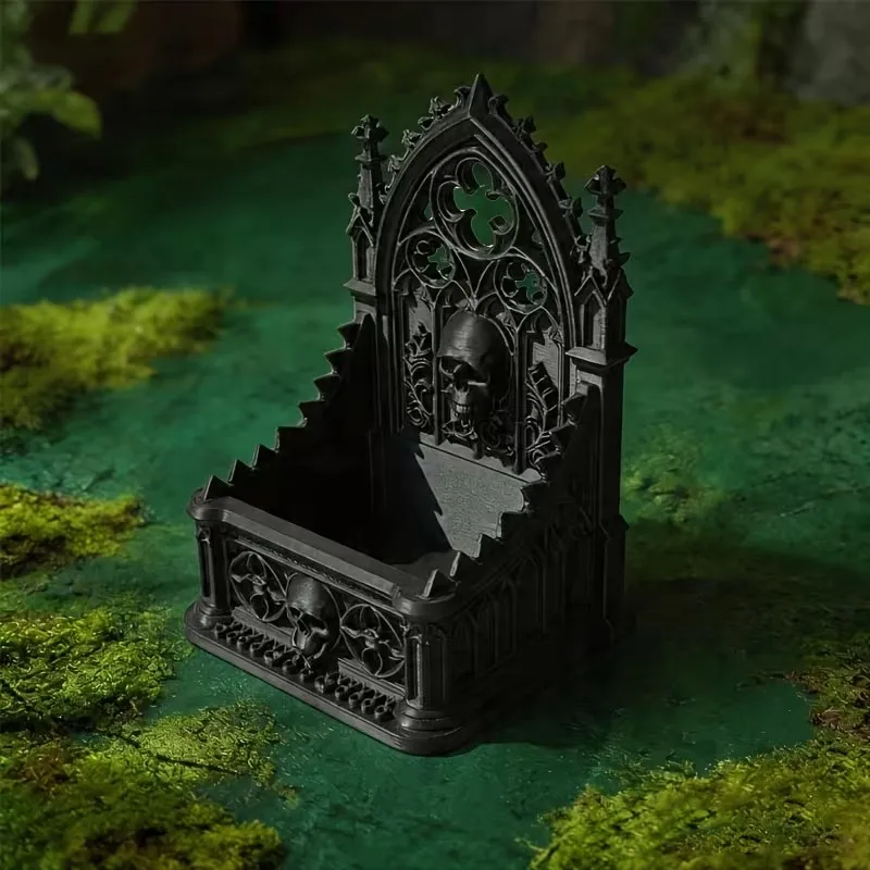 Dunkle 3D-gedruckte High-End Desktop-Aufbewahrungsfiguren für die Dekoration – Gotische Heimdekoration für Schreibtisch und Zuhause – Detail 6