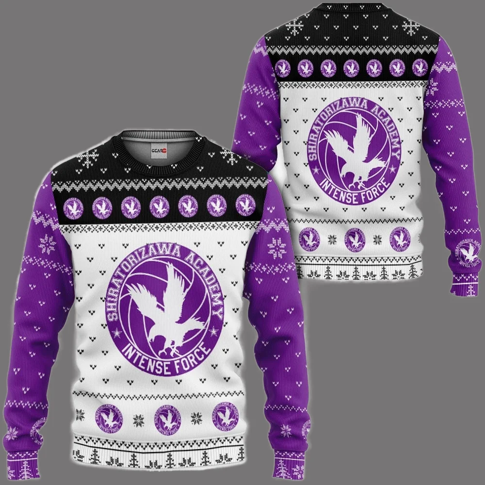 2026 أنيمي الكرة الطائرة قميص سلسلة سترة قبيحة الأسرة حفلة عيد الميلاد هوديي المتضخم النساء والرجال الخريف/الشتاء #4