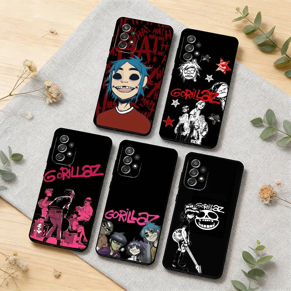

G-Gorillaz Phone Case For Samsung S26,S25,S24,S21,S22,S23,S30,Ultra,S20,Plus,Soft Silicone Black Cover