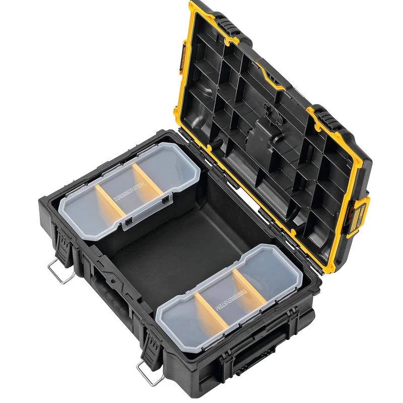 DEWALT DWST83293-1 Tough System 2.0 DS166 Stacked Storage Box Waterproof Dustproof Auto-connect Side Latches ToolBox