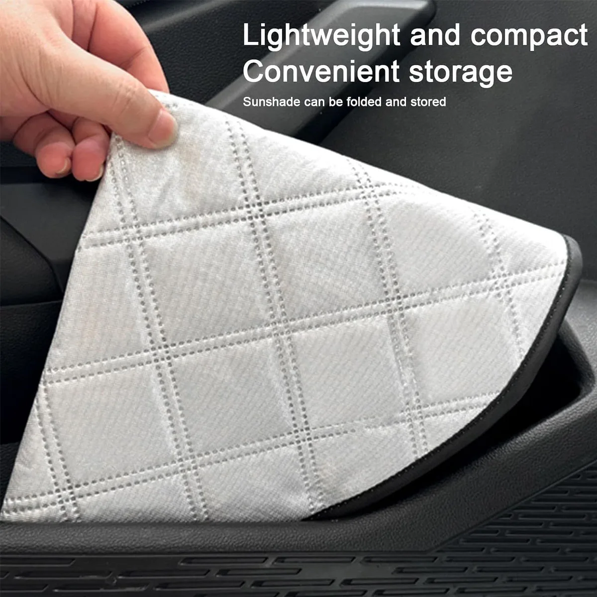 Summer Car Steering Wheel Cover Sun Shade Heat Insulation Cooling Reflective Protector Foldable Universal Anti-UV for Most Cars view 4
