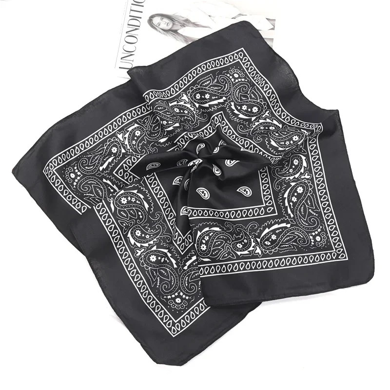 Unisex Men Women Bandana Hairband Cowboy Mens Biker Sports Headwear Wrist Hairwrap Paisley Head Wrap Square Scarf