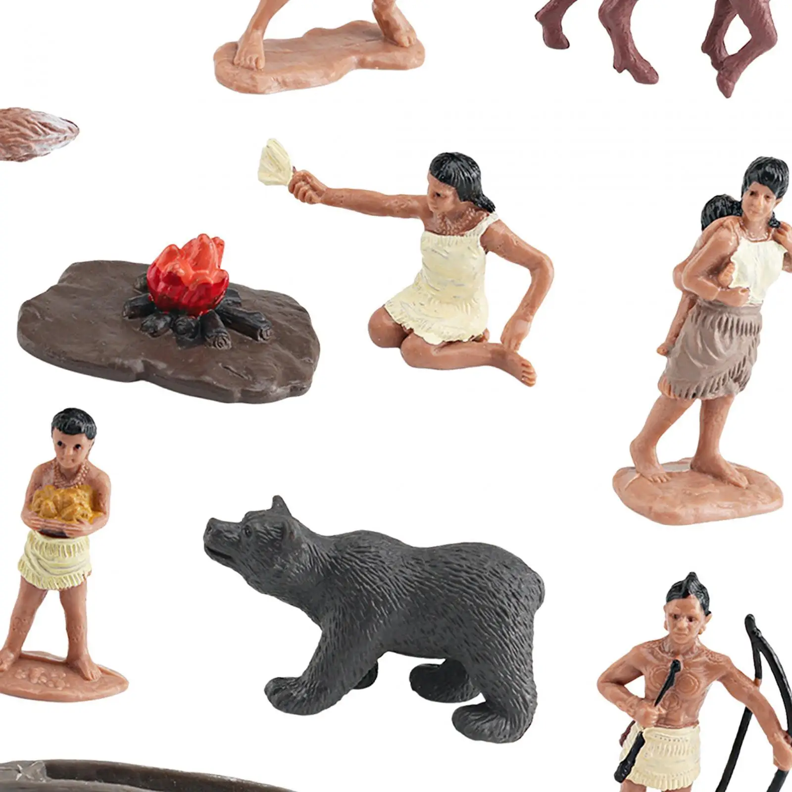 12x Indian Figures Educational Toys Miniature Action Figures for Children