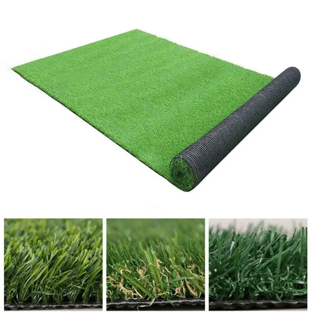 1 Pcs Artificial Turf 1x2m/0.5×1m Garden Outdoor Green Artificial Turf Thick Turf Party Decor Fake Plastic Grass