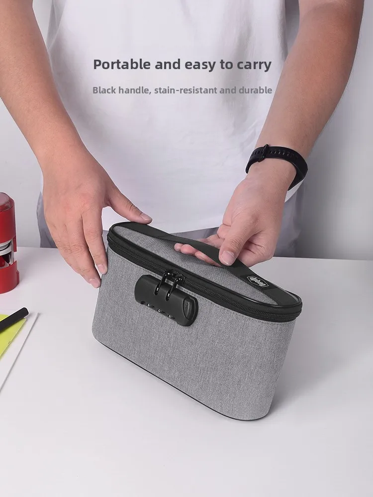 

Portable Loable Stamp Storage Box Financial Stamp Carry-On Bag Cusizable Seal Case Ox Cloth Document Pouch