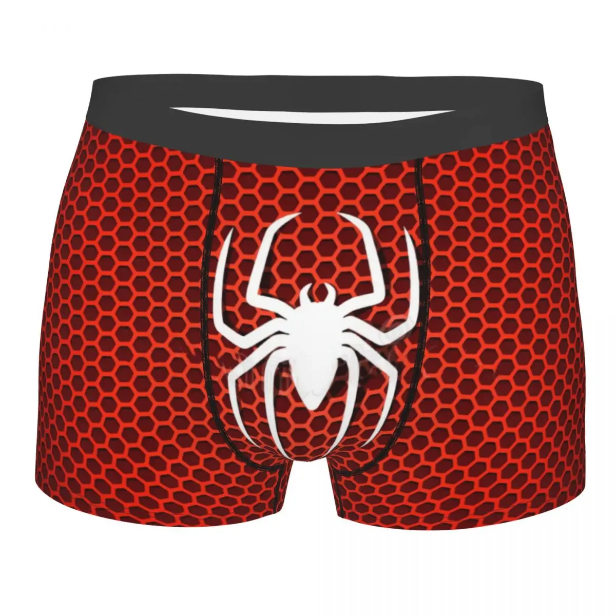 Custom Novelty Spider Cobweb Hexagon Boxers Shorts Panties Men's Underpants Comfortable Spider Man Briefs Underwear