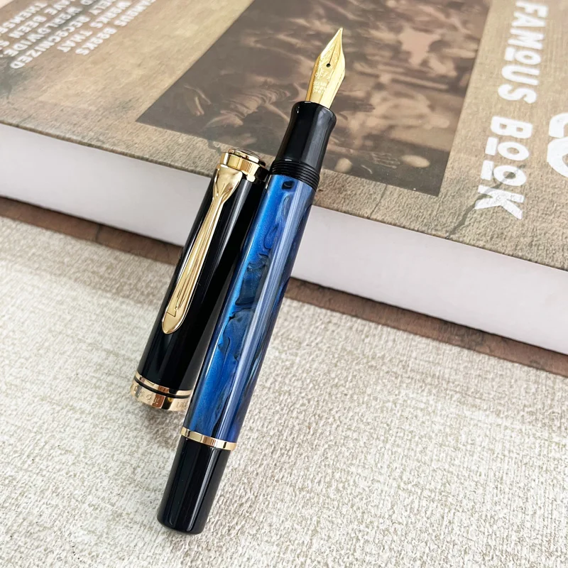 قلم حبر مكبس أكريليك ADMOK M800 BOCK/Schmidt ناعم ناعم رقم 6/35 #   Nib Inking الطلاب يكتبون أقلام الهدايا
