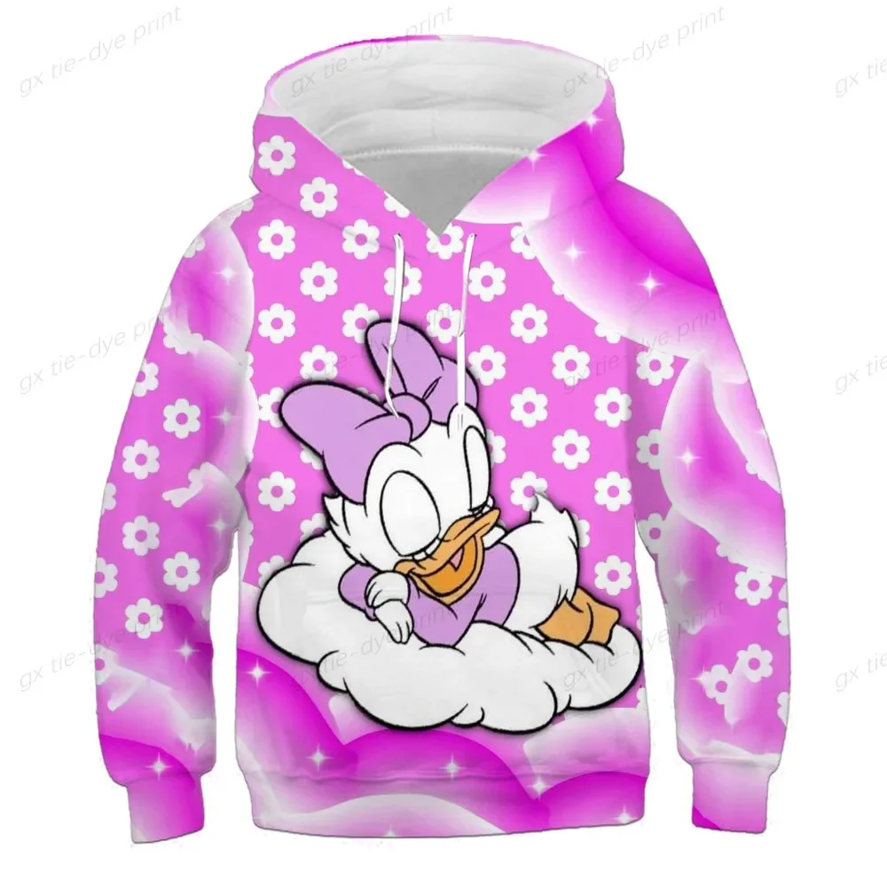 New Casual Disney Donald Sweatshirt, 3d Printed Children's Hoodie, Long Sleeve Pullover, Street Clothes, Boys And Girls