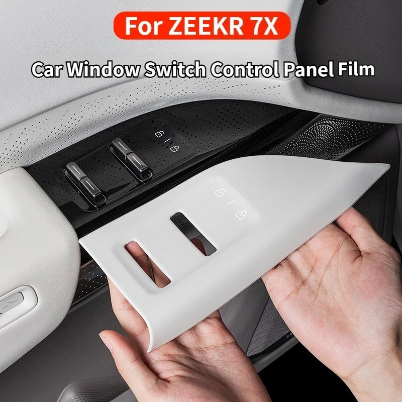 

For ZEEKR 7X Car Window Switch Control Panel Film Application Door Lift Panel Protector Sticker Silicone Button Garnish Stickers