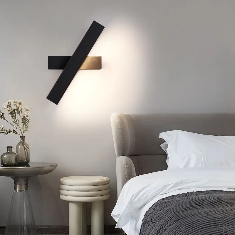 

Bedside wall lamp study wall lamp modern rotating lamp restaurant bedroom minimalist background wall creative lighting fixture