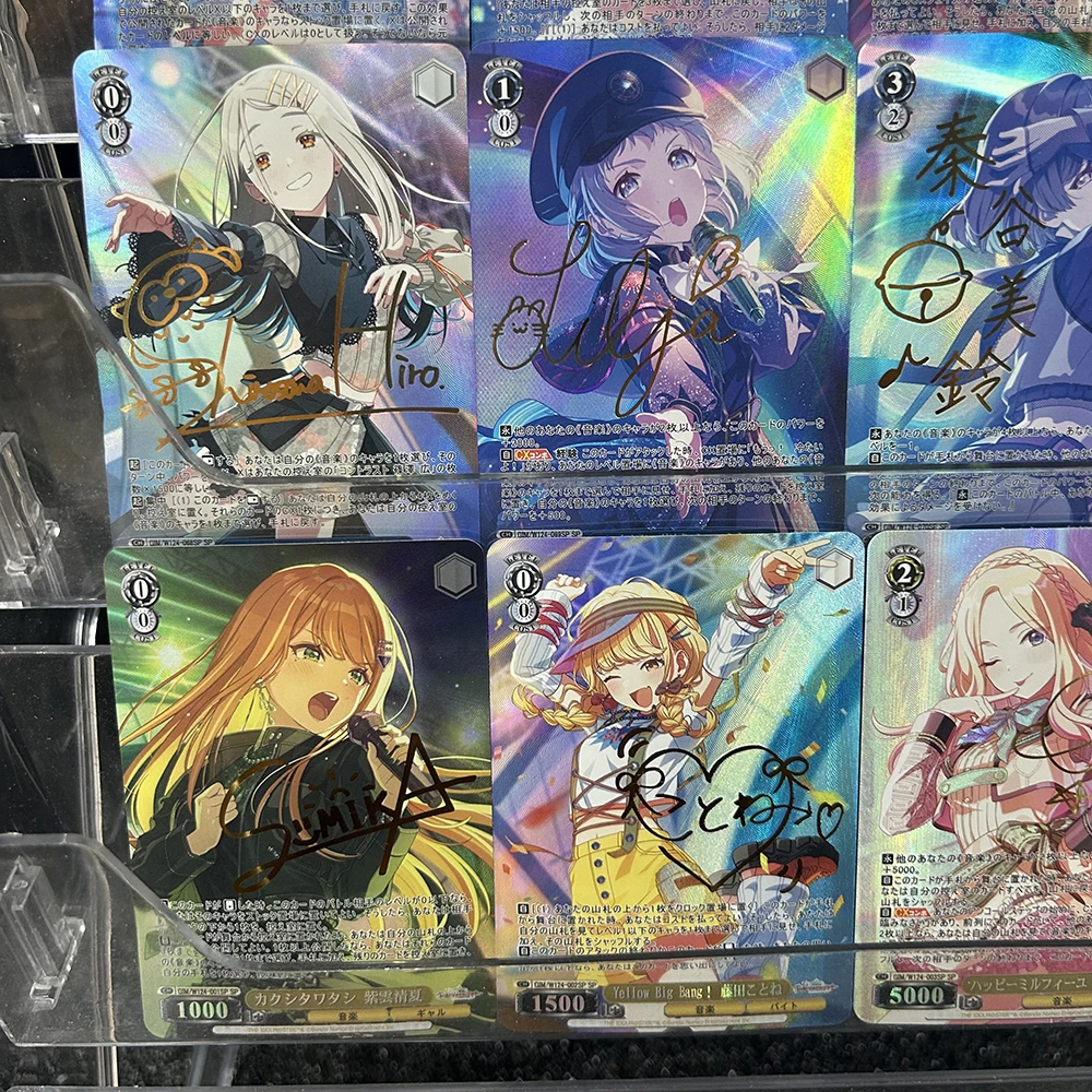 لتقوم بها بنفسك 12 قطعة/المجموعة أنيمي لعبة مدرسة المعبود ماستر Hanami Ume Gim/W124-037Sp SP Gim/W124-068SP SP فلاش احباط بطاقة دمى هدايا