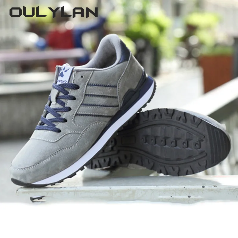 Oulylan 2024 New Fashion High Quality Men\'s Sneakers Leather Casual Shoes Autumn Breathable Men Shoes Tenis Male Flat Shoe