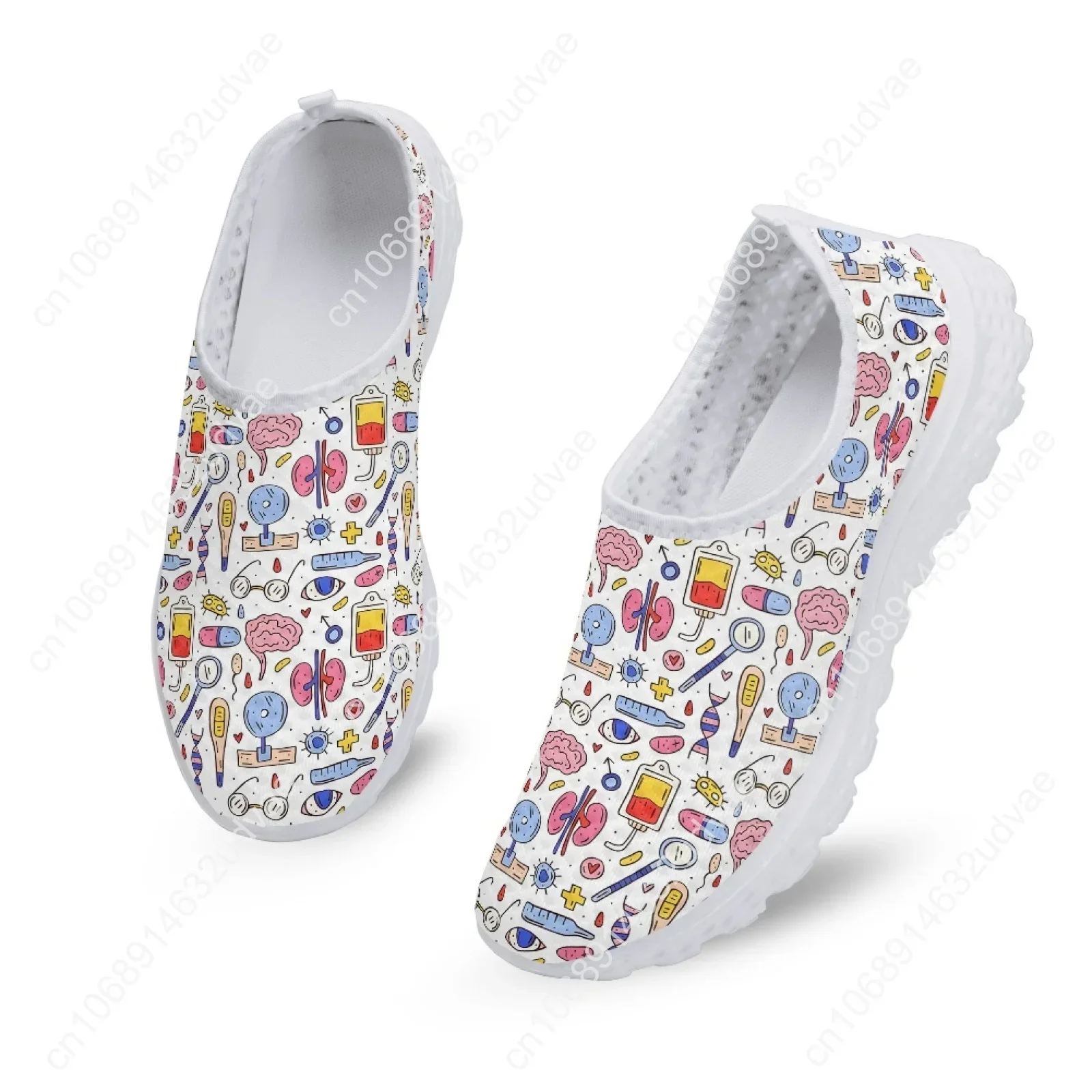 Nursing Shoes For Women Summer Breathable Medical Nurse Shoes Comfortable Mesh Shoes Lightweight Home Walking Shoe