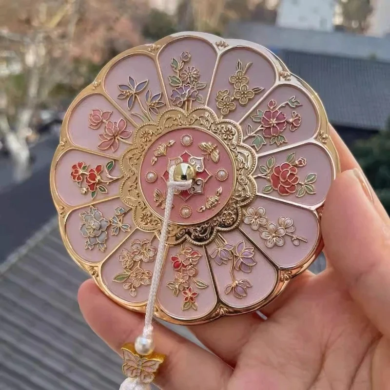 Beijing Forbidden City Twelve Flowers Mirror Guobo Cultural and Creative Ancient Style Palace Carry Makeup Mirror To Send JJ5028