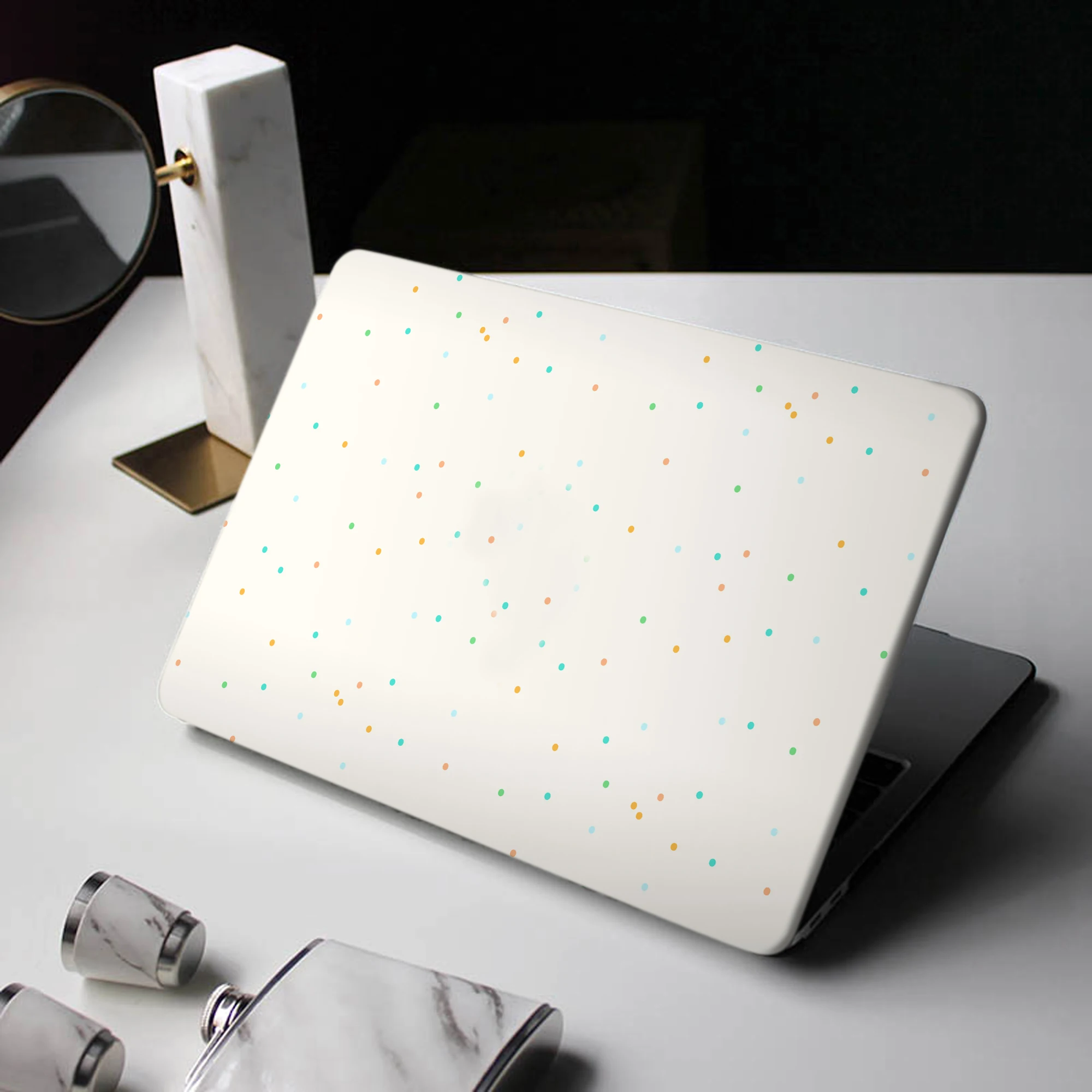 

Colourful Polka Dot MacBook Case, Laptop Case for MacBook Air 13 Macbook Pro 13 16 14 A2442 15 A1990 With Cutting Out Logo