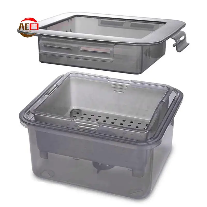 AEE3-Tofu Press Tofu Drainer 3-Layer Tofu Press Built-In Drainage Water Removing Tool Dishwasher Safe Kitchen Cooking Tool