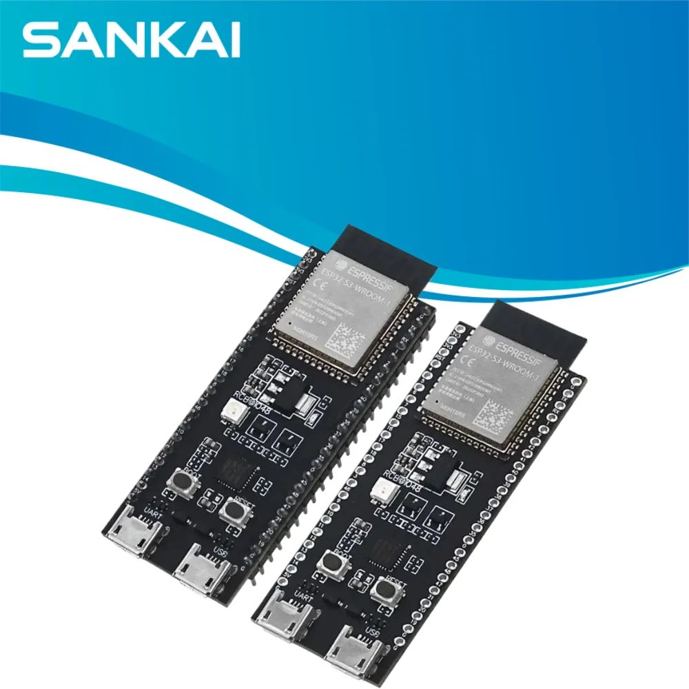 ESP32-S3-DevKitC-1-N16R8 Dev Board, Dual-Core LX7 240MHz, WiFi/BLE 5.0, USB-C OTG