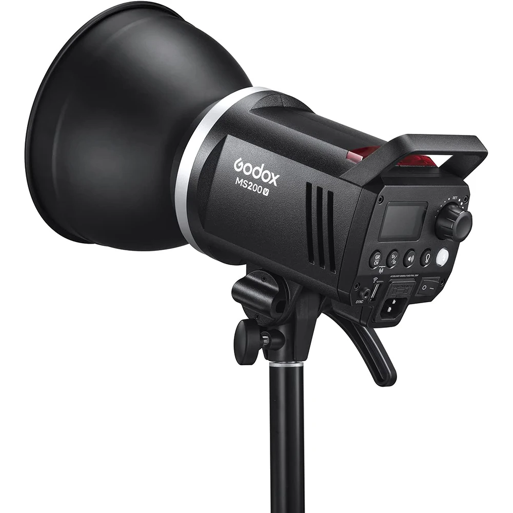 Imagem -02 - Godox Led Studio Flash Lâmpada de Modelagem Leve Bowens Compact Mount Receptor sem Fio Ms300v Ms200v Ms300ws Ms200v 200ws 2.4g