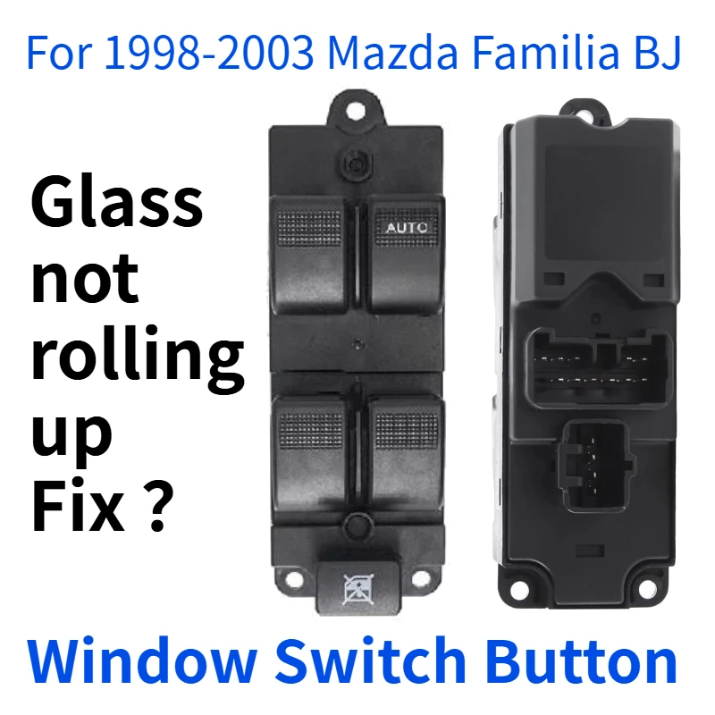 

B27A-66-350 Electric Window Double Switch Button For Mazda Familia BJ Lifter Regulator Easy Power Door Glass Buttons Replacement
