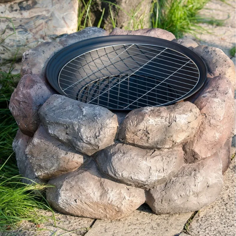 Portable Outdoor Charcoal Stove Multi Functional Heating Oven For Tea Table Roast Milk Autumn Winter Camping Fire Pit